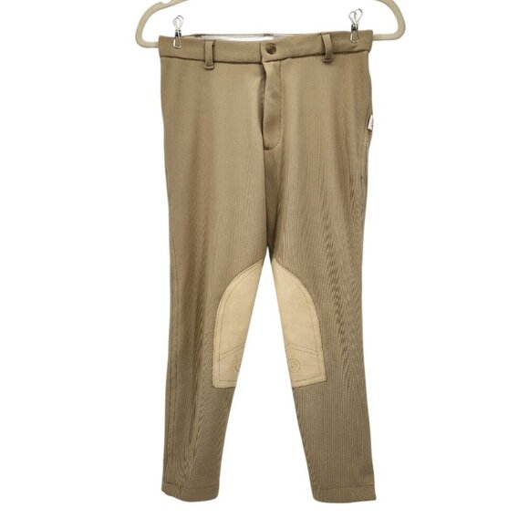 Devon Aire 501 Beige Fitted Equestrian Breeches Pants Child 10 - Picture 1 of 9